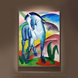Franz Marc Caballo Azul I Pintura: Expresionista Óleo sobre lienzo