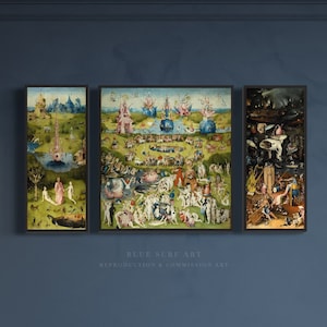 Hieronymus Bosch Hand-Painted Reproduction Oil Painting of the The Garden of Earthly Delights Customizable Canvas Sizes