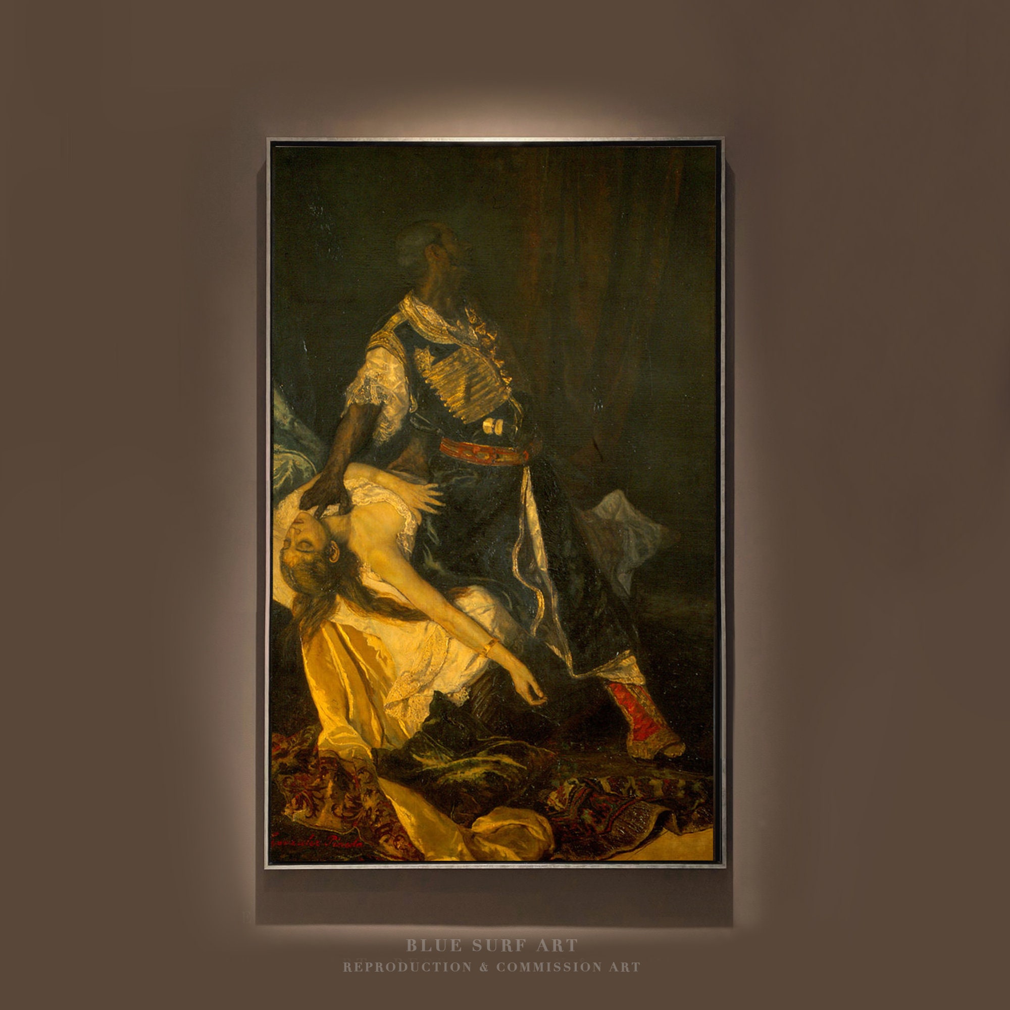 Hand Painted 'othello Killing Desdemona' Oil Painting Reproduction