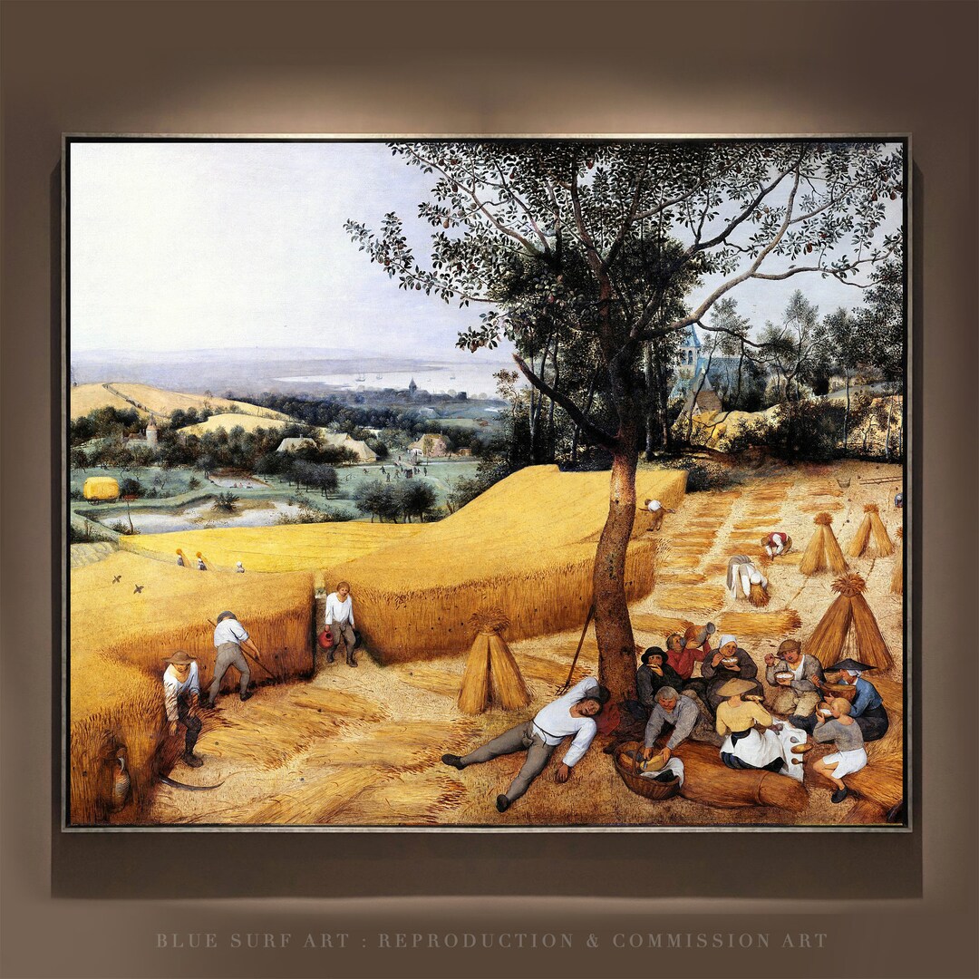 Hand Painted 'the Harvesters' Canvas Art: Pieter Bruegel