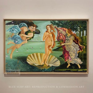 The Birth of Venus Oil Painting Canvas Sandro Botticelli Reproduction Handmade Art Housewarming Gift Wall Art Decoration Renaissance