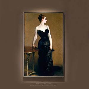 Madame X (Madame Pierre Gautreau) (ca. 1883–1884) John Singer Sargent Wall Art Reproduction Hand Painted Painting Woman Portrait