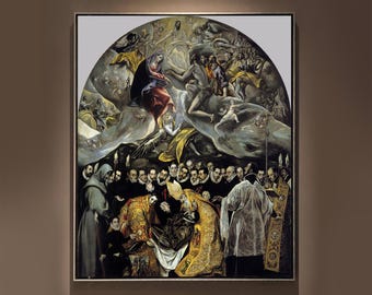 Hand-Painted El Greco Reproduction: The Burial of the Count of Orgaz