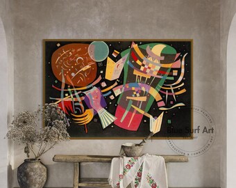 カンディンスキー作「コンポジションX」複製画 – 手描き油彩キャンバス