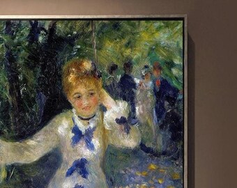 ルノワール「ブランコ」複製画 – キャンバスに手描きの油彩画