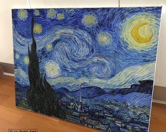 手描きのゴッホ「星月夜」油絵複製 - Etsy 日本