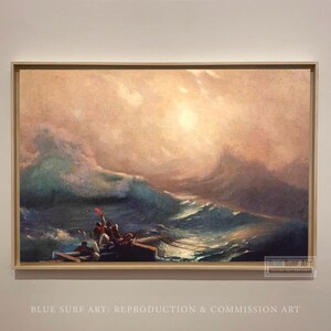 The Ninth Wave Ivan Aivazovsky 100% Hand Painted Oil Painting on Canvas Original Art Masterpiece High Quality Reproduction Seascape Art