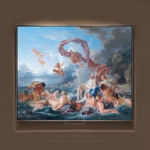 Francois Boucher&#39;s The Triumph of Venus 1740 Reproduction Canvas Art Wall Art Boucher Housewarming Gift Garden Canvas Home Decor Venus Art
