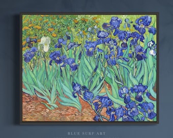 ヴィンセント・ヴァン・ゴッホ複製版画、アイリス キャンバス 1890年