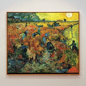 The Red Vineyard Painting by Vincent van Gogh 100% Hand Painted Oil Painting on Canvas, Van Gogh Wall Art, Masterpiece Art Reproduction