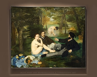 Hand Painted Manet "Luncheon on the Grass" Oil Painting Reproduction