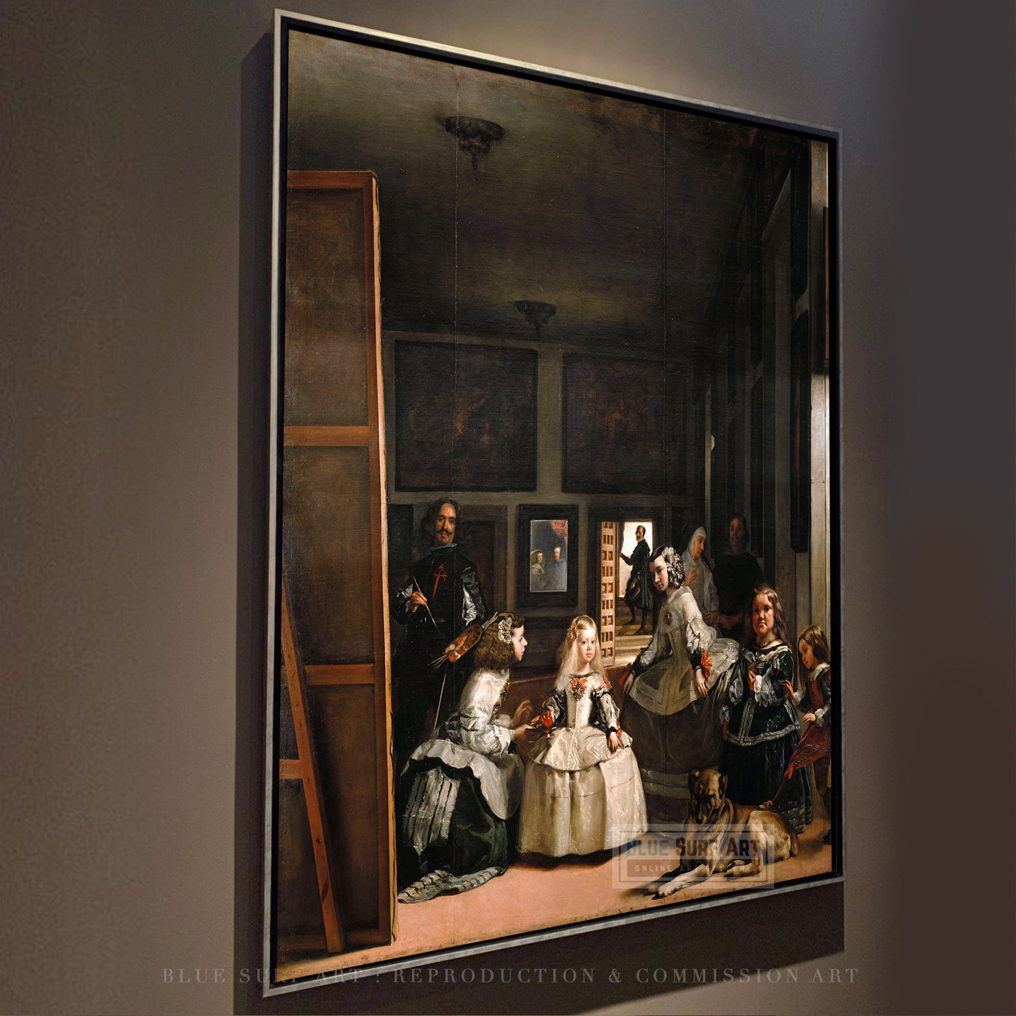 Las Meninas Reproduction Canvas Art, Diego Velázquez Wall Art