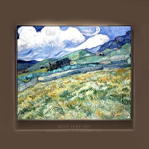 Vincent Van Gogh Landscape from Saint-Rémy Painting 100% Hand Painted Oil Painting on Canvas, Van Gogh Wall Art, Masterpiece Art