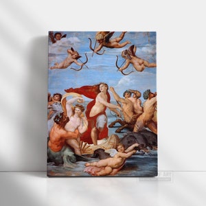 Hand Painted Raphael &quot;Triumph of Galatea&quot; Oil Painting Reproduction