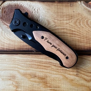 Engraved Pocket Knife for Husband.Valentines Day gift for men- Gift for Him.Personalized Knife Gift for men.Gift for boyfriend.Gift for Dad