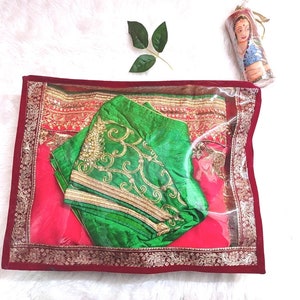Enchanted Reddie- Saree Packing Organisers, Wardrobe Organisers | Saree storage bags | Saree covers | Indian dress packing basket