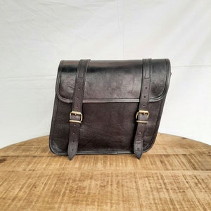 Ledertasche, Leder Fahrradtasche, Leder Motorrad Seitentasche, Fahrrad Ledertasche, Geschenk für Papa, Geschenk für Großvater