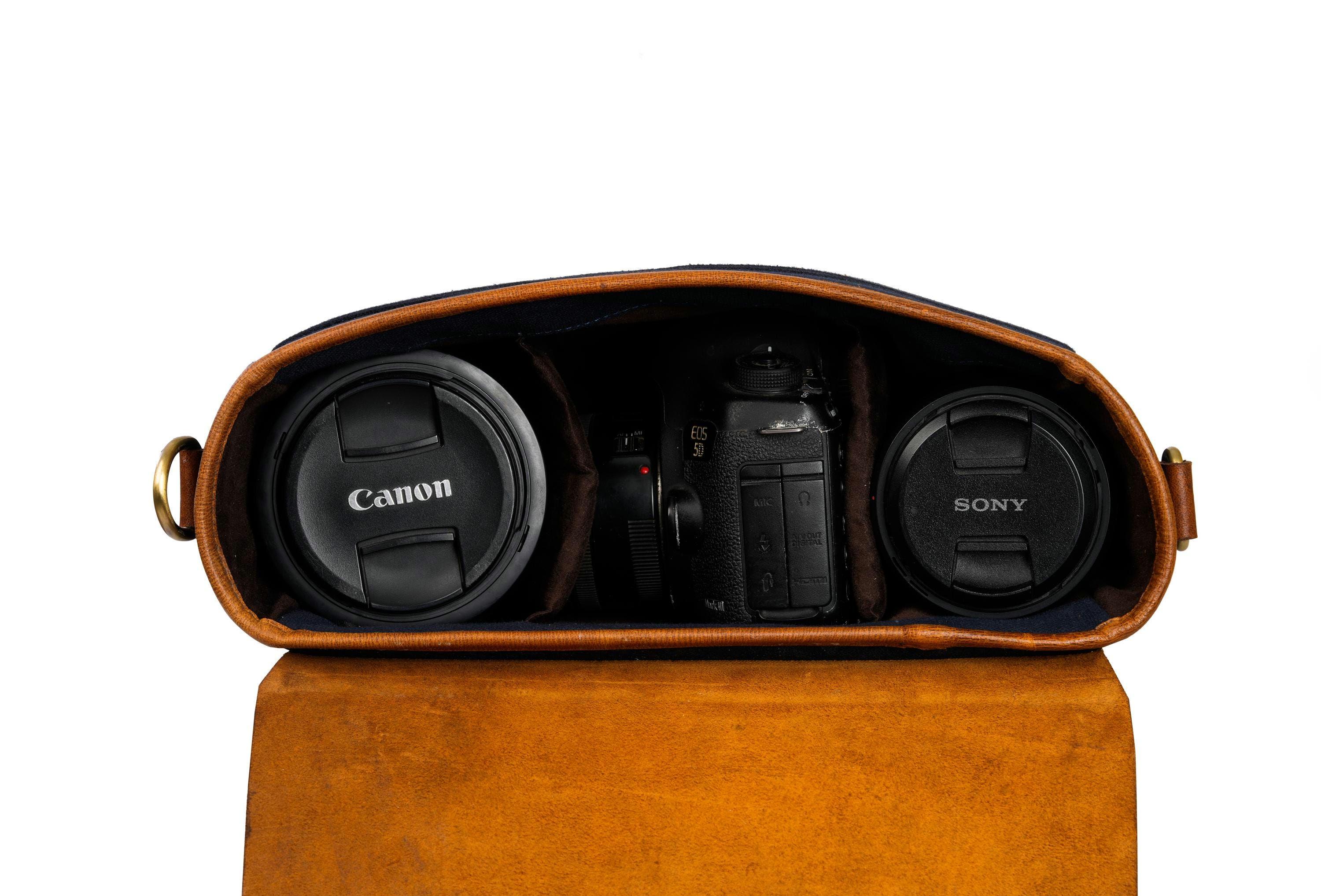 Leather Camera Bag DSLR ,leather Camera Satchel Bag, Leather Shoulder ...