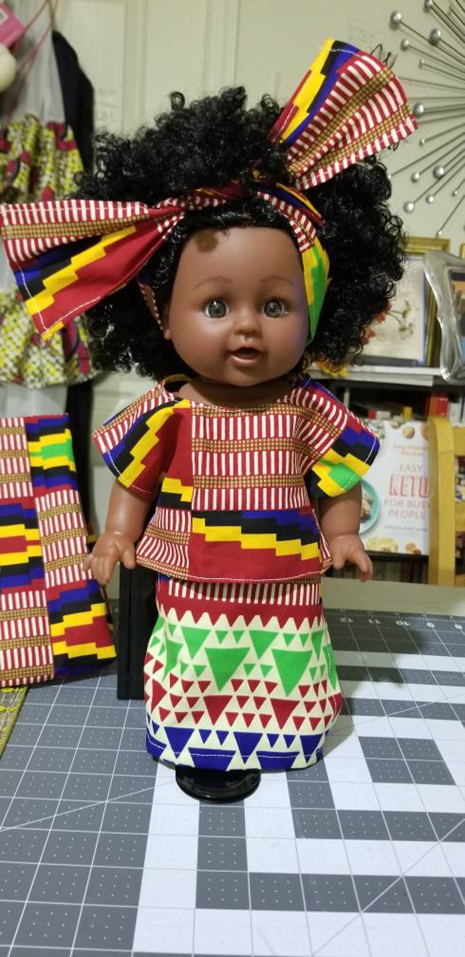 Akissi Black Doll African Girl Baby Doll for Kids Fashion Play | Etsy