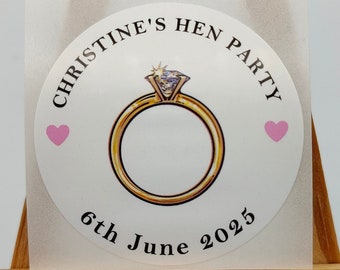 Hen Party Stickers, Personalised, Hen Do Stickers, Personalised Sticker, Hen Party Favours, Hen Party Labels, Hen Party Sticker Favour Label