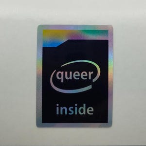 Sticker pour ordinateur LGBTQ Queer Pride, Lesbiennes, transsexuels, gays, Stickers holographiques, Stickers pour ordinateur portable, Stickers, téléphone, tablettes
