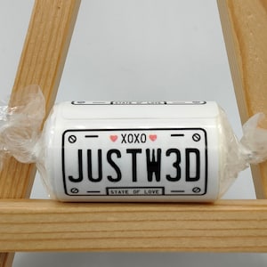 Just Wed, Love Hearts, Labels Stickers, Wedding Favor Favours, Invitation Return Labels, Wedding Gift, Classy, Candy, Sweet Wrappers, Candy