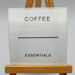 Étiquettes de garde-manger, café, fait sur mesure, personnalisé, minimaliste, étiquettes de cuisine, étiquettes de pots, autocollants de récipient, étiquettes d'aliments