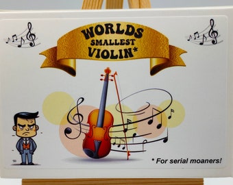 Worlds Smallest Violin!, Serial Moaning Moaners, Office Essentials, Cheeky Presents Gift, Birthday, Christmas, Secret Santa, Stocking Filler