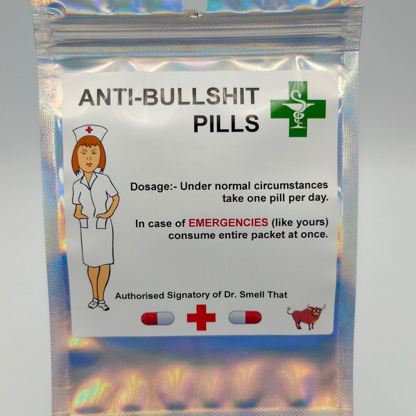 Joke Anti Bullshit Pills, Fill Your Own, Sweets, Fun, Talk Crap, Bag Of Sweets, Stocking Fillers, Husband, Wife, Brother, Sister, Pharmacy