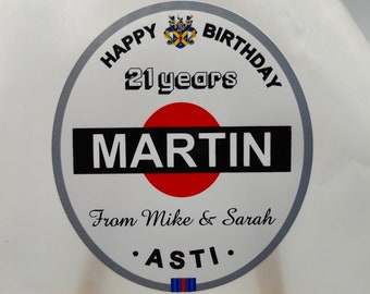 Étiquette de vin de style Asti Spumante, Étiquette personnalisée de bouteille, EVJF, Anniversaire, Mariage, Personnalisation, Célébrations, Occasion, Fête, Cadeaux
