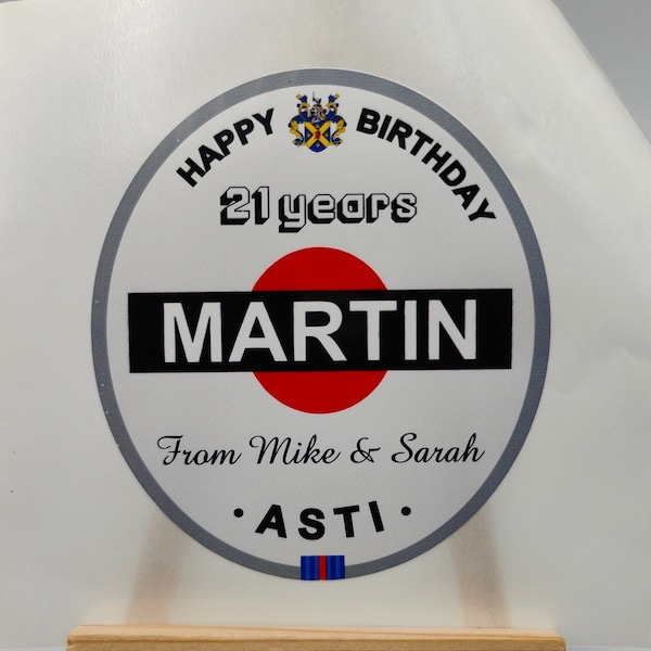 Martini Wine Bottle Etsy