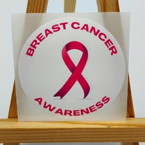 Etichette adesive per la consapevolezza del cancro al seno, Albero della vita, Salute del seno consapevole, Promuovere, Consapevolezza, Benessere, Salute, Informare, Beneficenza
