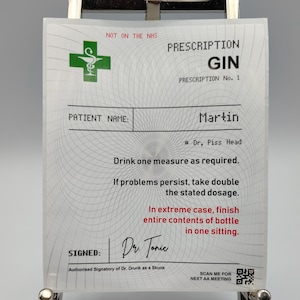 Gepersonaliseerde gin alcohol wijn, sterke drank, fles aangepaste witte polylabels, verjaardag, feestdrankje, grappig drankje, brutaal, cadeau