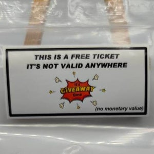 Gratis Ticket Witz, Praktische Witz Etiketten, Weihnachts Witz, Weiße Poly Etiketten, Ehemann, Frau, Bruder, Schwester, Weihnachtsgeschenke, Wertlos, Kein Preis