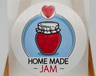 Homemade Jam, Farm Stickers, White Premium Satin Gloss Poly, Packaging, Boxes, Storage, Personalised Custom Stickers, Gifts, Food,Containers