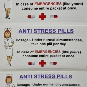 Lustiger praktischer Witz Anti Stress Süße Etiketten, weiße Poly Etiketten für Strumpffüller, Mann, Frau, Bruder, Schwester, beste Freunde, Geschenk,
