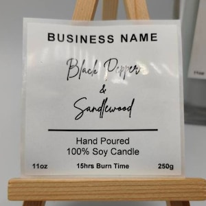 Personalised Custom Candle Wedding Favor Stickers Labels, Custom Made, Personalised, Container Stickers, Candle Making, Candle Custom Labels