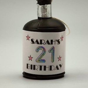 Personalised Any Age Birthday Party, Poppers Stickers Labels, Celebrations, 18th, 21st, 40th, Hen Parties, Stag Parties, Guest Popper Favors
