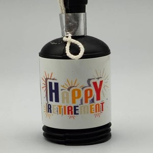 Happy Retirement, Party Celebration Poppers Stickers Labels, Leave Job, Work Parties, Guest Popper Favors, Favours, Guests, Employee Leaving