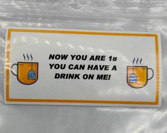 Tea Bag Joke Card - Etsy