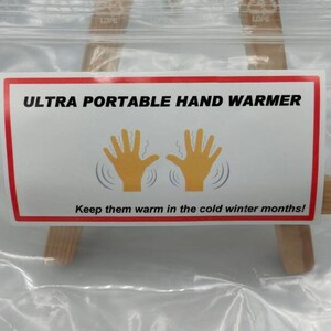 Ultra-Portable Handwärmer, Praktische Scherz Etiketten, Weihnachtswitz, Etiketten, Ehemann, Ehefrau, Bruder, Schwester, Weihnachtsgeschenke, kalte Hände, warme Hände