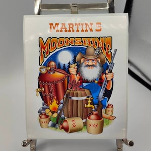 Moonshine Funny Wine Label, Redneck HillBilly, Wine Bottle, Gifting, Thank You, Xmas Gift, Celebration Drink, Secret Santa, Humour,