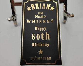 Spirit Bottle Labels, Personalised, Custom Bottle Labels, Birthday, Special Occasion, Wedding, Best Man, Alcohol, Whiskey, Gift, Favors