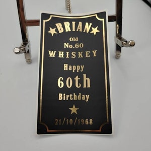 Spirit Bottle Labels, Personalised, Custom Bottle Labels, Birthday, Special Occasion, Wedding, Best Man, Alcohol, Whiskey, Gift, Favors