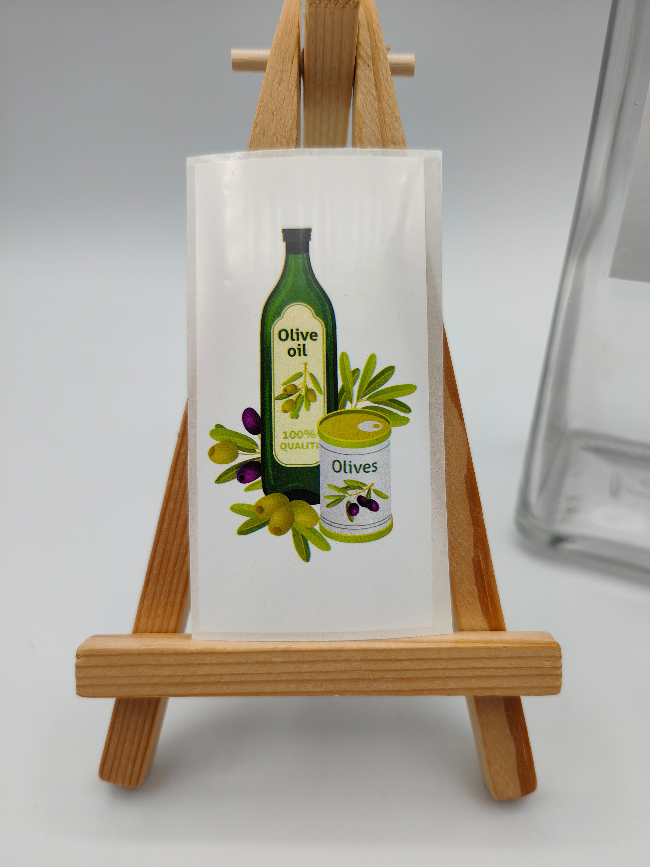 500g Sticker Olive Oil Stickers Labels for Bottles, Upcycle, Upcycling, Reuse ...
