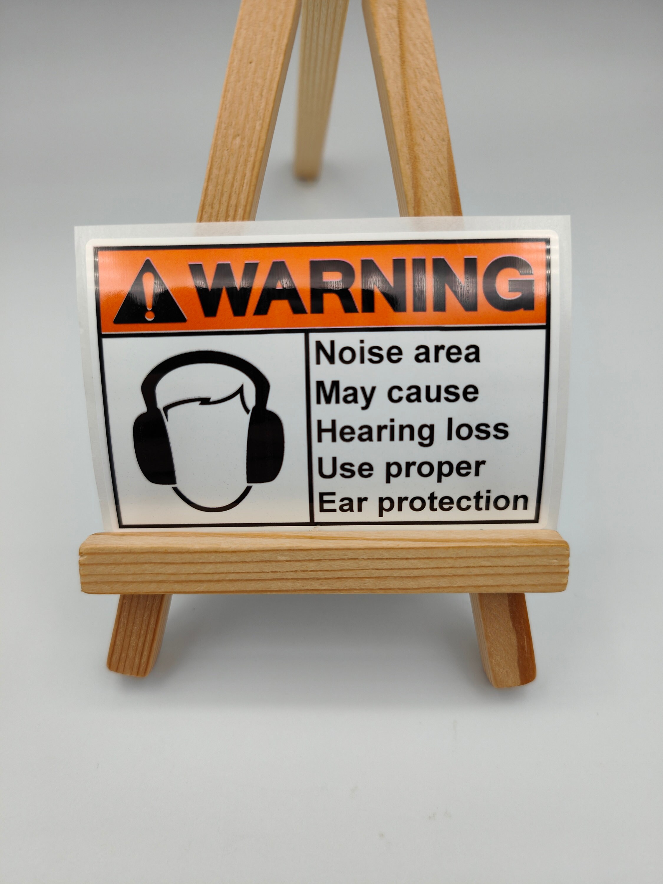 Hearing Warning Label Stickers, Custom, Personalised, Promotional ...