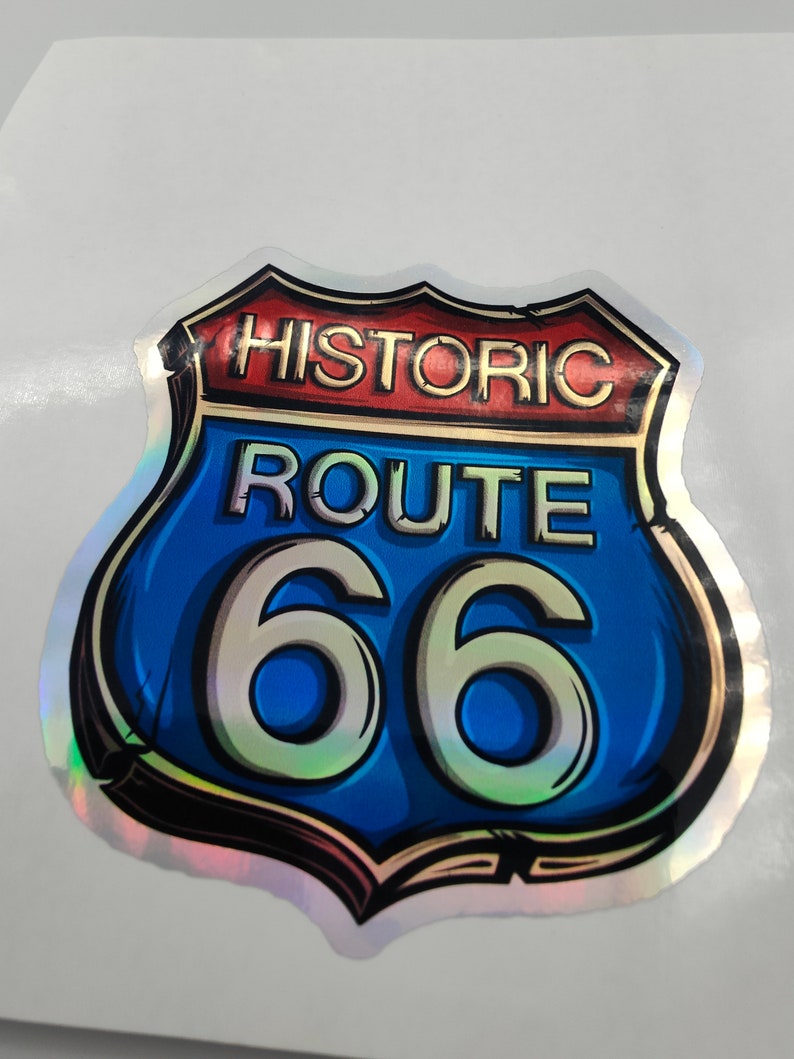 Route 66 Highway Stickers, Labels, Decals, Americana, Decals, Laptop ...