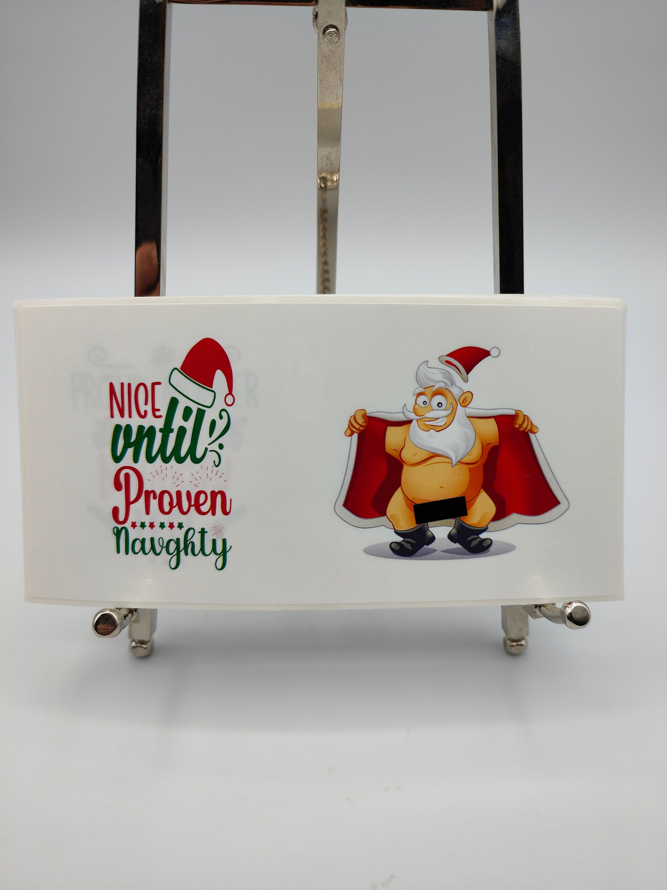 Gift Raper Santa Naughty Santa's, Chocolate Bar Wrapper, Gift, Fun Novelty Gifts, Xmas ...