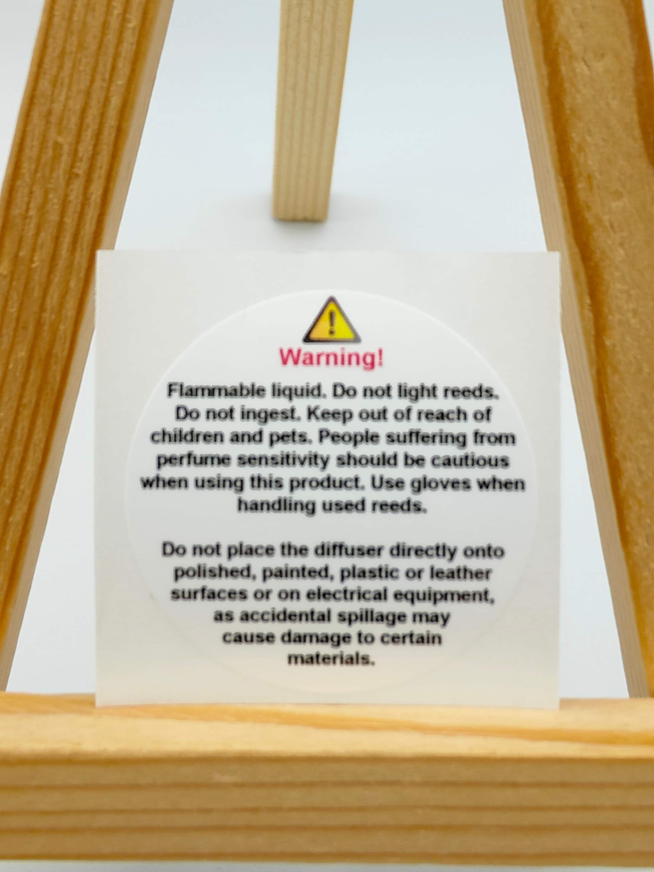 Diffuser CLP Warning Stickers Labels, Box Packaging Product Stickers ...
