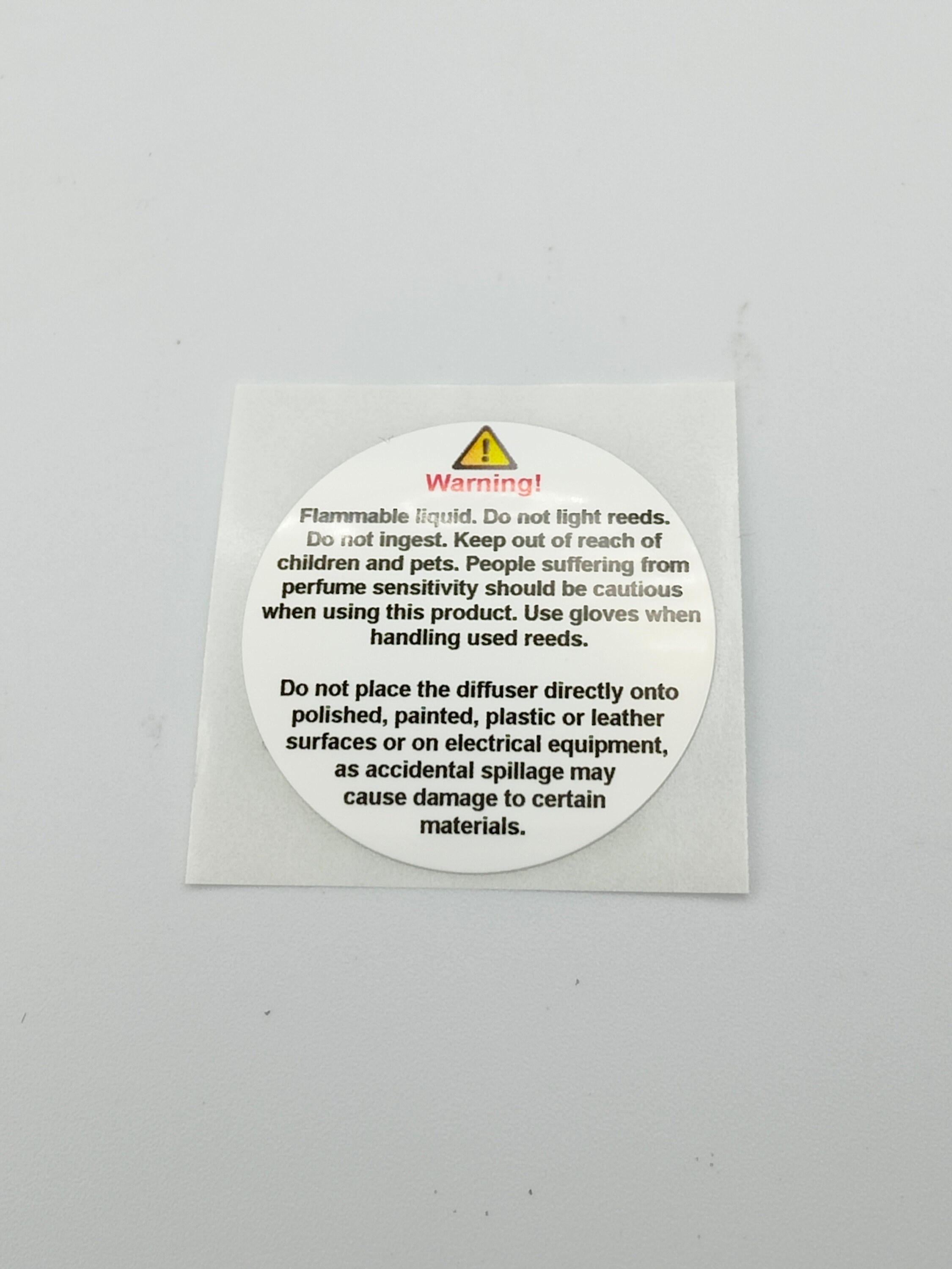 Diffuser CLP Warning Stickers Labels, Box Packaging Product Stickers ...